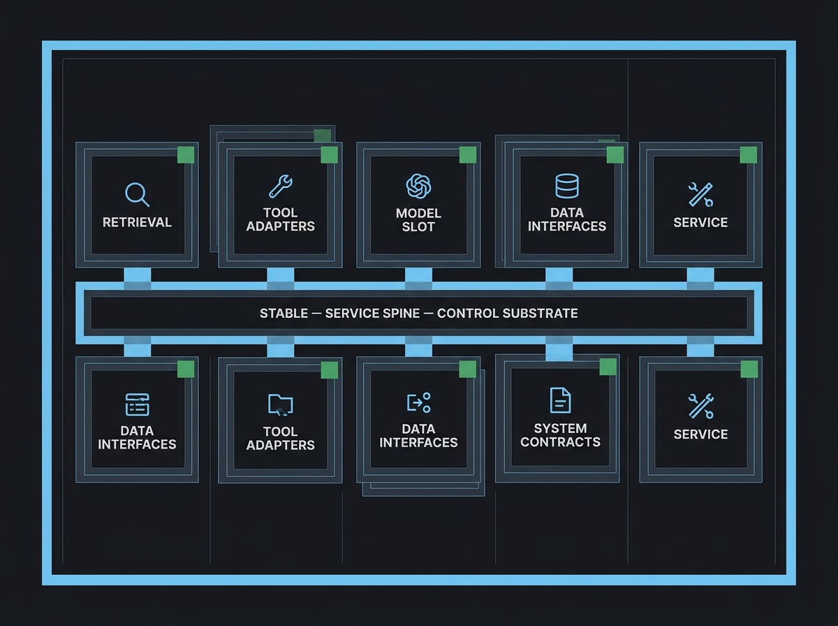 Composable architecture principle illustration.