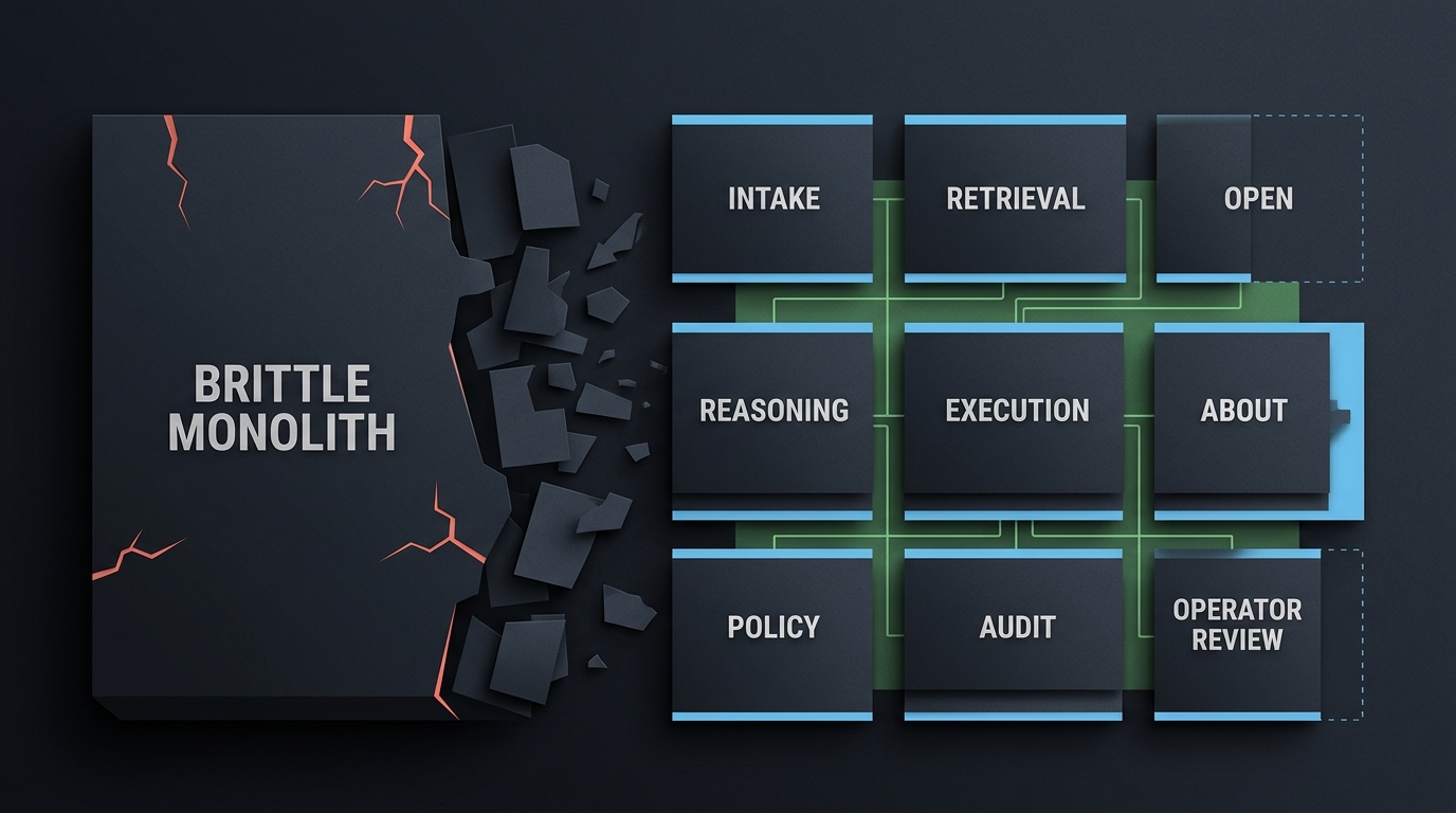 Cover illustration for composable AI architecture.